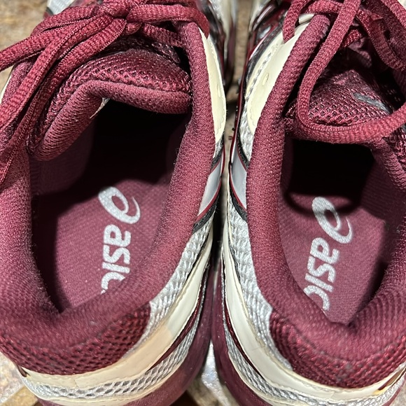 ASICS Gel 1120 Volleyball Shoes Pearl Maroon Sz 7 - Picture 5 of 7